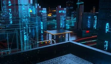 设计资源丨赛博未来科技抽象照片生成特效PS模板|初见杂货铺