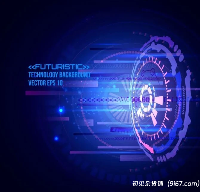 设计资源丨28个全息高级未来科技HUD矢量图Ai源文件设计素材 可编辑|初见杂货铺