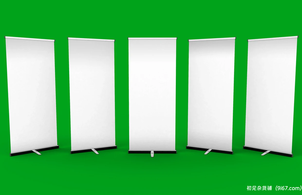 设计资源丨19款易拉宝素材分享 psd源文件|初见杂货铺